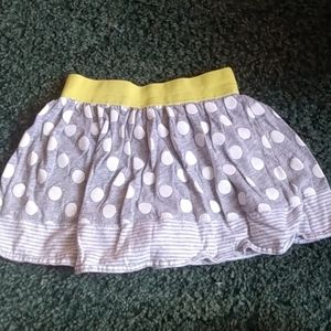 Girls grey and white skirt